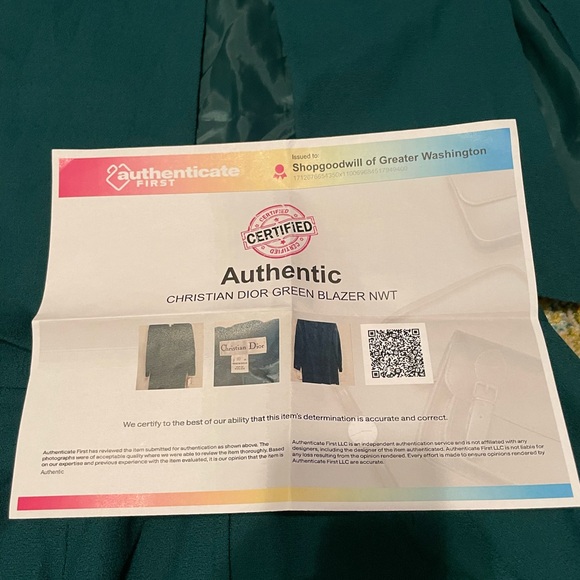 Dior Green Skirt Suit 100% Wool . Women’s Size 10 - Picture 11 of 16